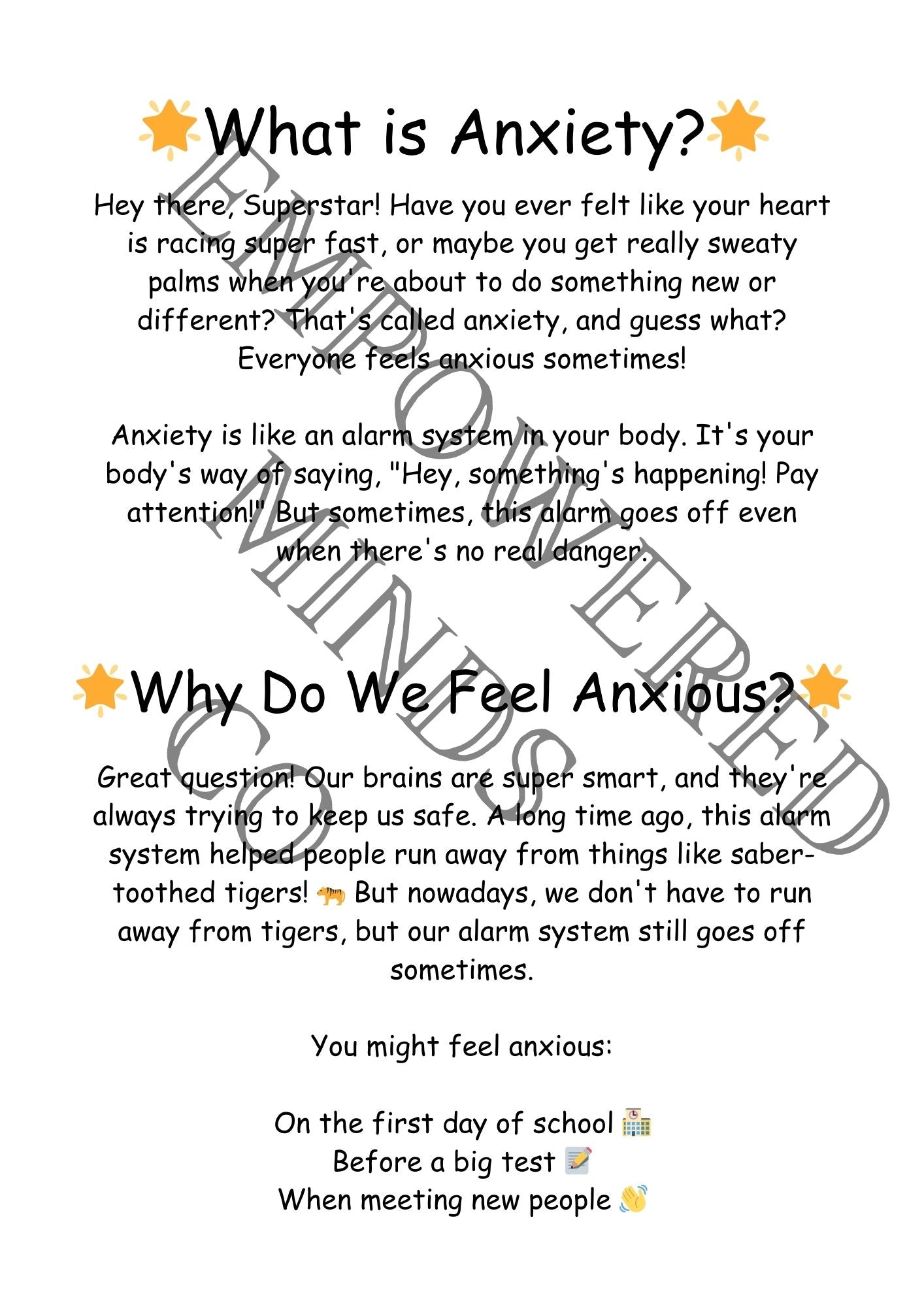 Digital Anxiety Workbook for Kids-Digital