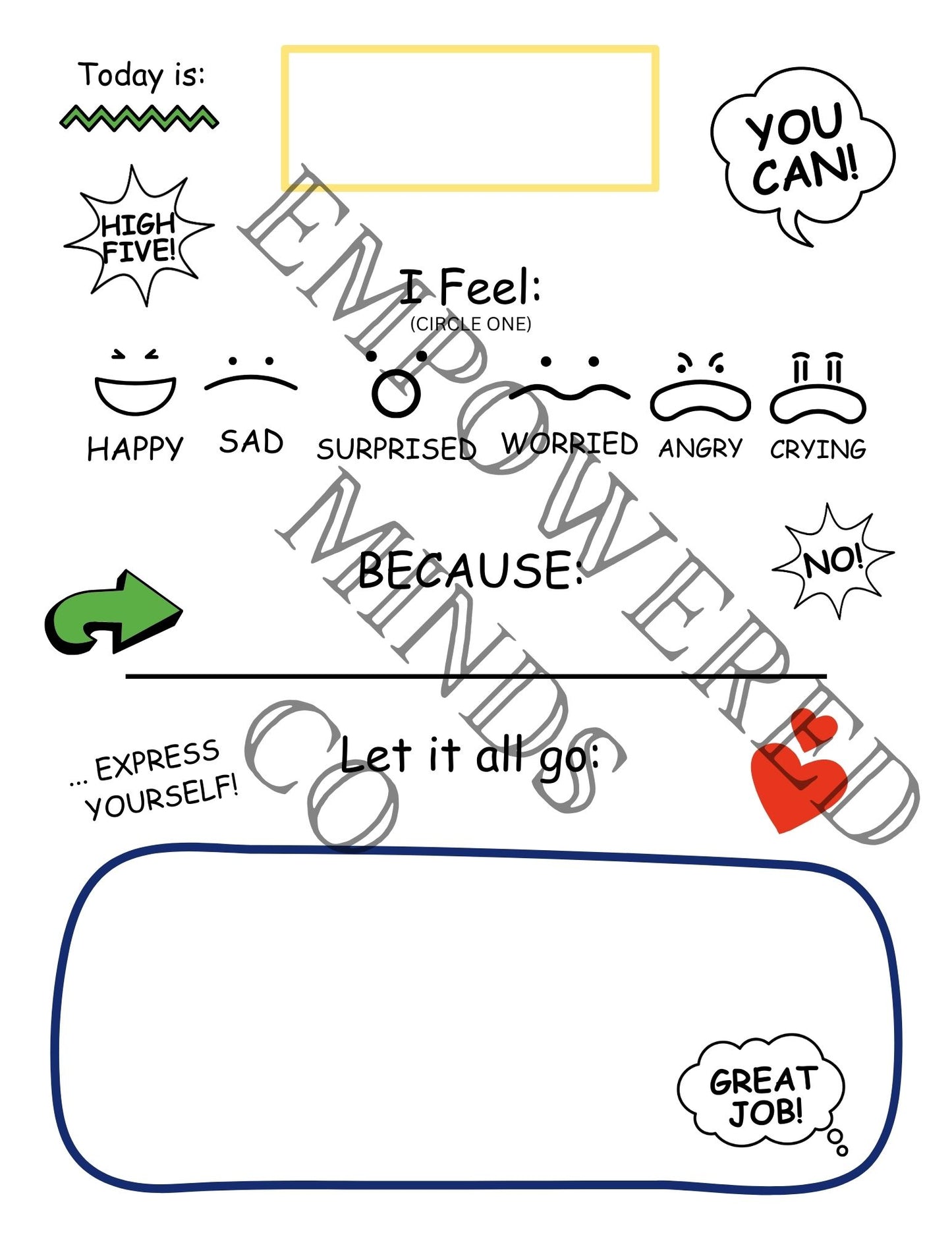 My Feelings Journal for Kids